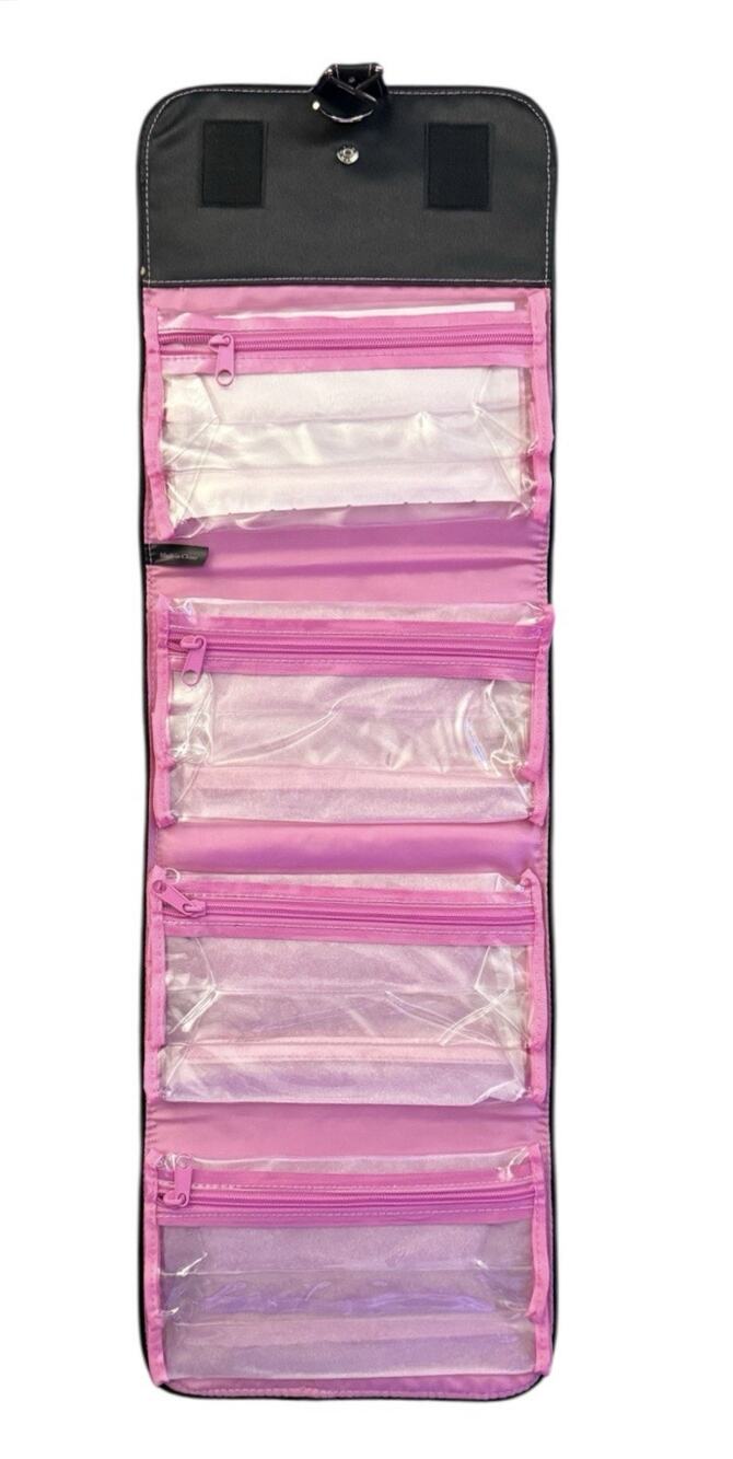 NEW Mary Kay Travel Fold Up Cosmetic Bag Hanging 4 Detachable Pouches